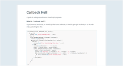 Desktop Screenshot of callbackhell.com